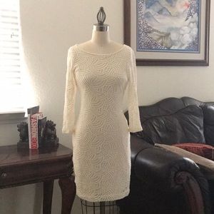 Classic Banana Republic white dress